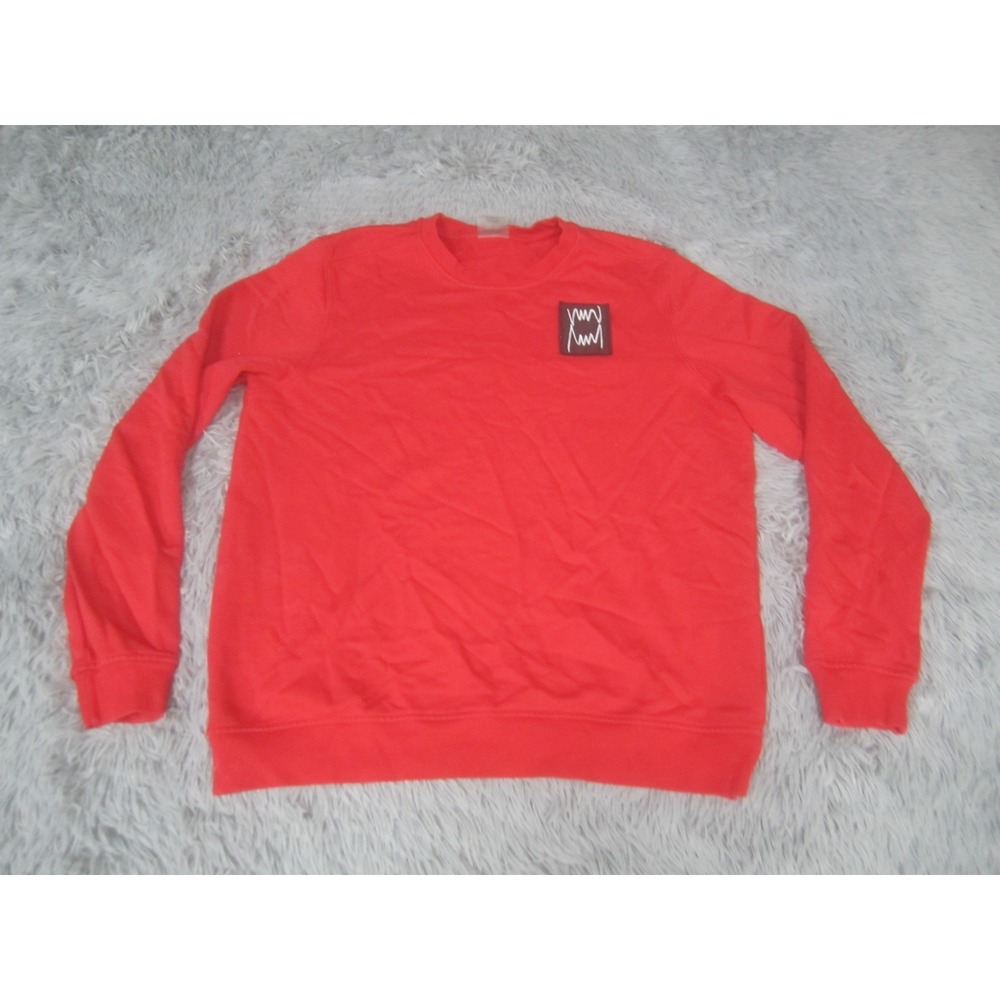 Puma Sweatshirt Adult Large Red Crew Neck Long Sleeve Mens